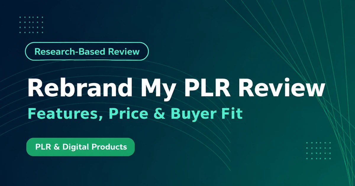Rebrand My PLR Review 2026